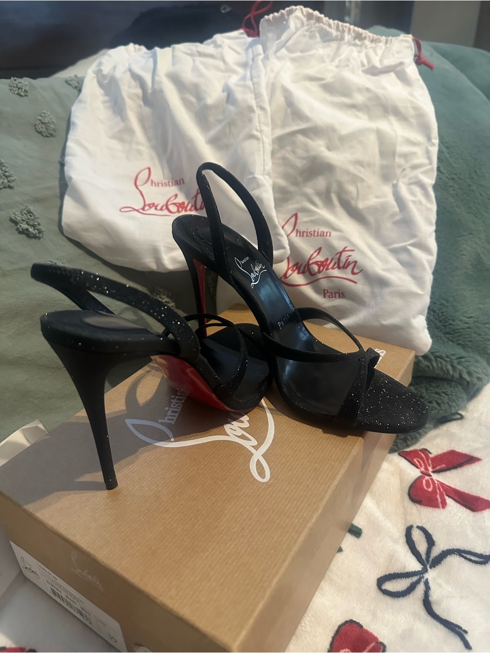 Christian Louboutin Emilie Slingback Heels Size 39 - Picture 2 of 12